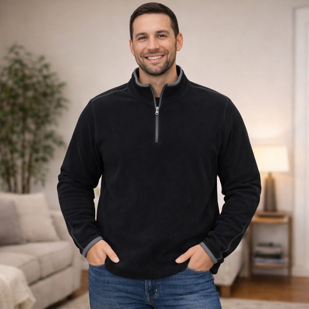 C10 NordicTrack Men’s Fleece Pullover Quarter Zip Athletic XL